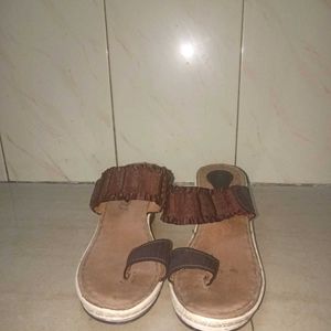 Brown Colour Sandal 6" Size