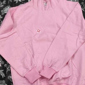 Pink Color Plain Hoddie