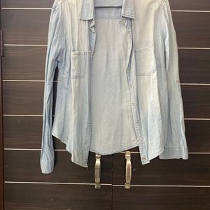 Breakers Soft Denim Shirt…Ice Blue Colour…designer