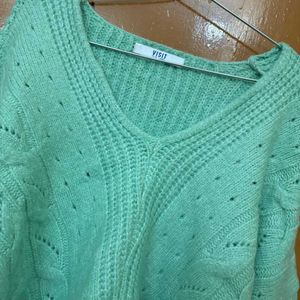 V Neck Woolly Pullover