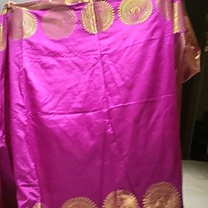 chanderi Silk Saree Brand New  Blouse Stitch