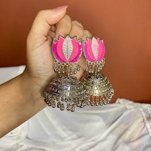 Lotus Jhumka