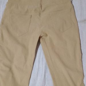 Y2k Vintage Pinteresty Slim Fit Beige Trousers