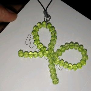 Green Bow Phone Charm