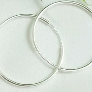 Pure silver Hoop