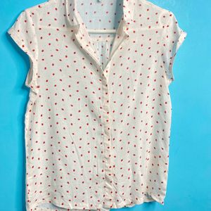 Strawberry Print Cute Shirt