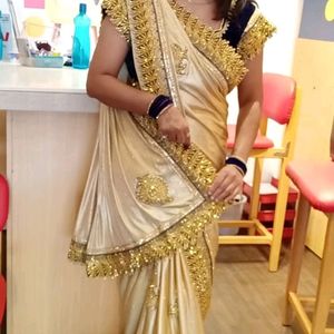 Designar Saree With Stitch Blouse