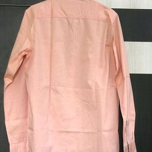 Light Pink Cotton Men Shirt