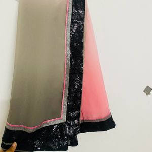 New Multi Colour Saree With Princess Cut Blouse