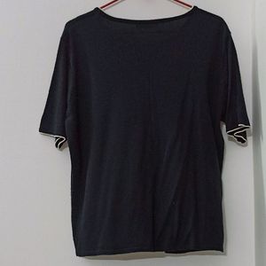 Basic - Black Oversized* T-shirt 👕 Top