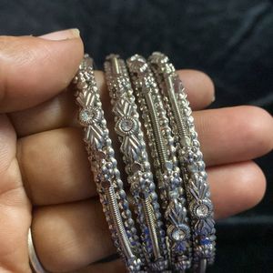 SILVER BANGLES