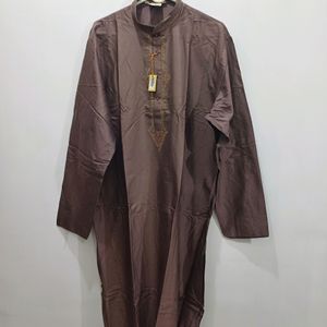 Kurta Chudidar Set (Brown)