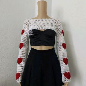 Crochet Herzen Bolero ♥️