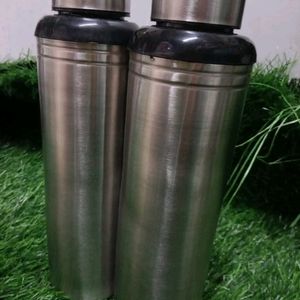 Steel Bottles Pack Of 2