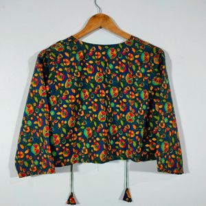 Multi Colour Printed Overcoat (Women's)