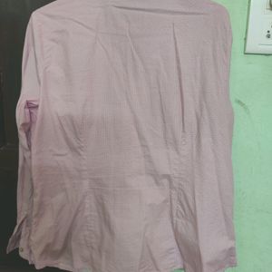 Bright Baby Pink Formal Shirt. Full Sleeve.