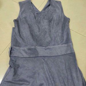 Imported Velvet Bodycon Grey Dress