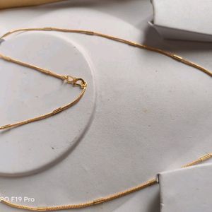 Beautiful Gold Plated Chain ( 2 Pcs)