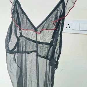 Sale: Black Net Nighty