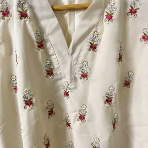 Georgette Handwork Kurta