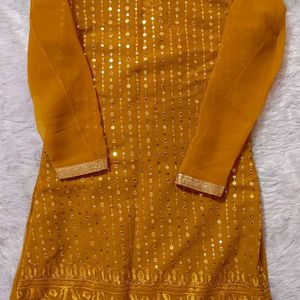 New Mustard Sharara Suit