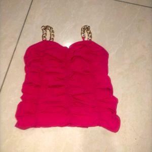 Pink Crop Top