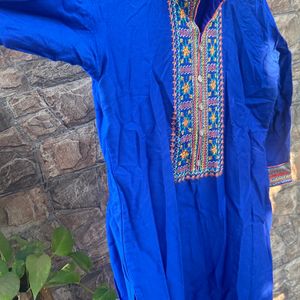 Embroidery Silk Cotton Kurti