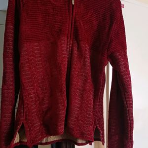 Women Sweater With Front  Zip