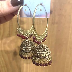 ❣️Maroon Earrings New ❣️