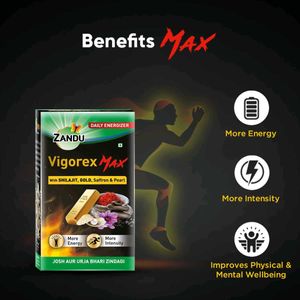 New Zandu Vigorex Max Caps Set Of 2 Pc