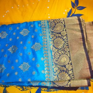 New Stone Work Pure Silk Saree