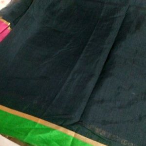 Black Zari Work Comfortable Cotton Saree