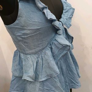 Soft Denim Stylish Top..32 To 33inch