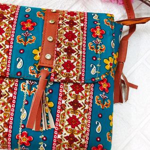 Beautiful Ikkat Sling Bag