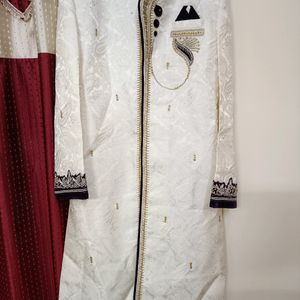 Mens Sherwani With Churidar...Woren Only Once