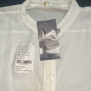 White Korean Shirt - 34/36