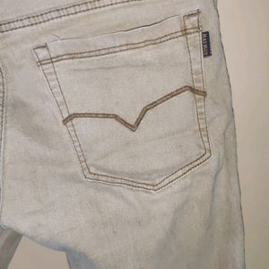 Cream Colour Jeans Pant