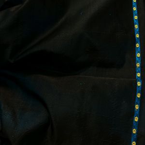 100% Pure Rare Black Himroo Saree