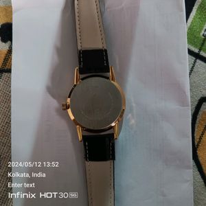 hmt Sona Hand Winding Mechanical Golden Watch