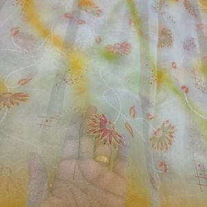 Organza Saree 💛