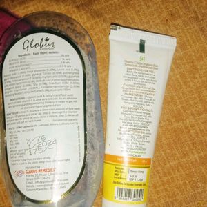 Mamaearth Sunscreen And Globus Face Wash