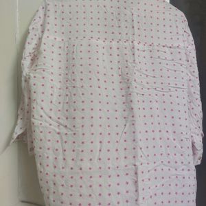 White Shirt With Star Design