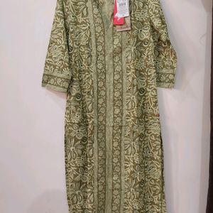 Floral Print Straight Kurta Set