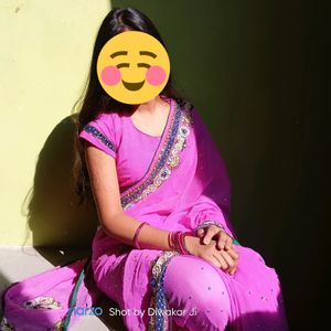 Beautiful Magenta Saree