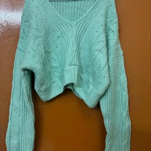 Korean Cosy Winter Cropped Sweater