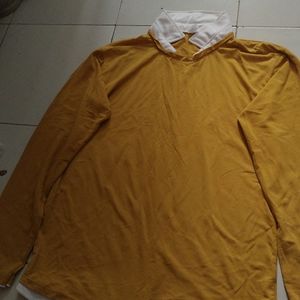 Yellow Collor Full Sleeves T-shirt