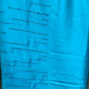 Blue And Black Colour Party Wear Saree