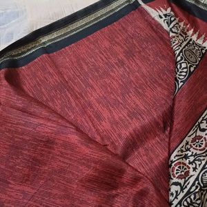 💥🆕️ Soft Silk Saree With Golden Border