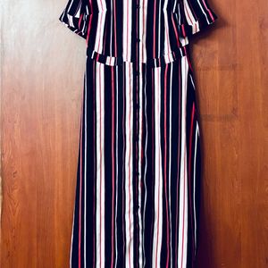 Women Striped A-line Dress