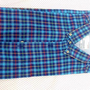 Peter England Blue Check Shirt